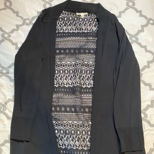 Cyrus lace back cardigan size XL